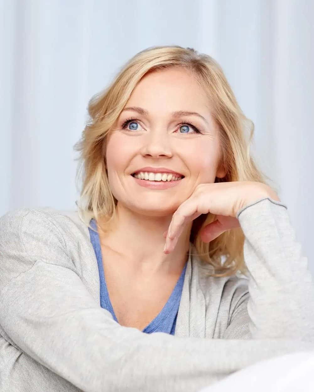 Mature client during a professional facial assessment