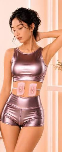 Woman wearing Wonder Vigor treatment applicators